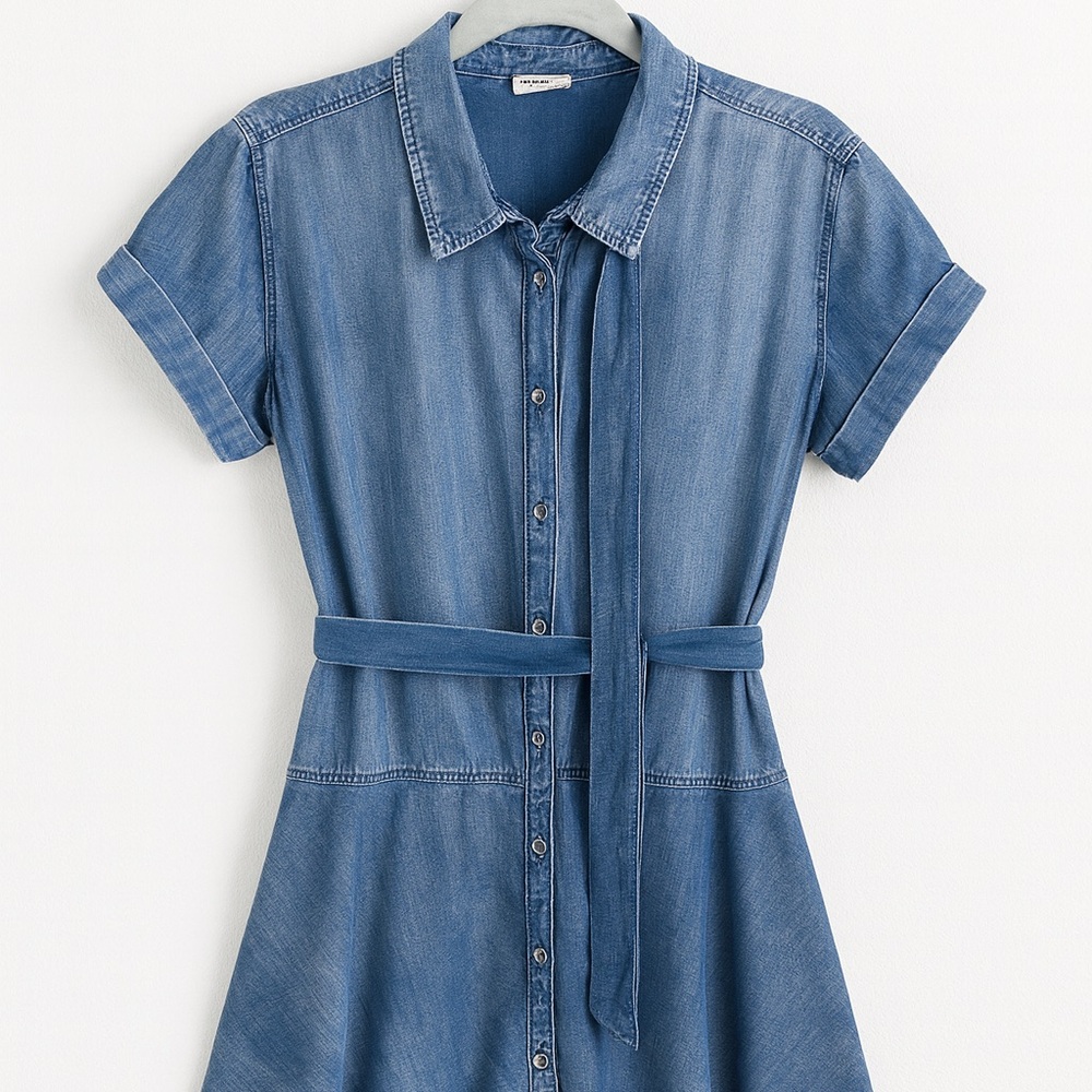 She + Sky Blue Denim Dress